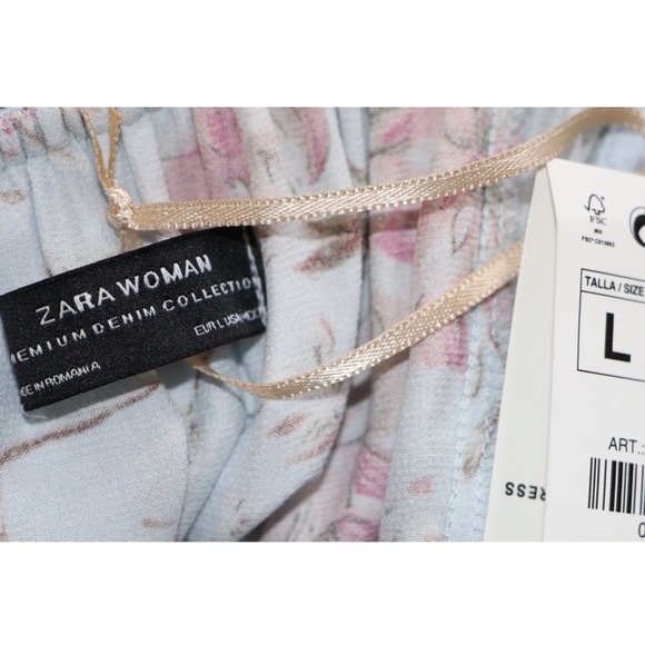 ZARA Floral Print Maxi Dress - Picture 6 of 12